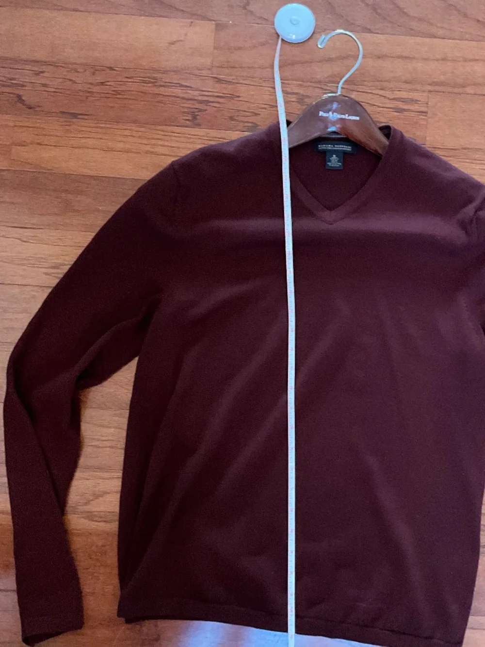 Banana Republic Burgundy V Neck Merino sweater, M